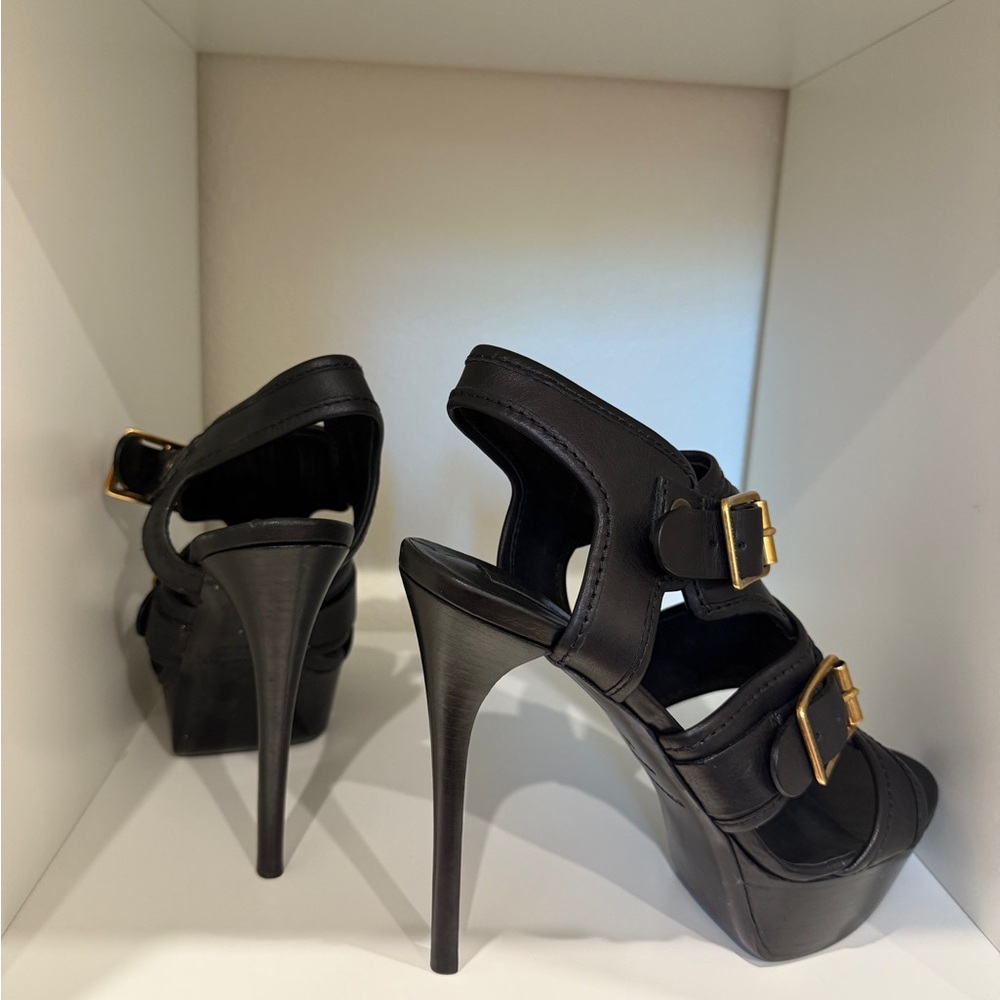 Burberry Aviator Beatty Platform Heels - Size 39 - Picture 4 of 8